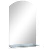 vidaXL Wall Mirror Clear Toughened glass 15.7x23.6 in Wall mounting