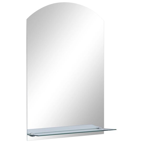 vidaXL Wall Mirror Clear Toughened glass 15.7x23.6 in Wall mounting