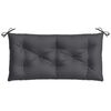 vidaXL Garden Bench Cushion Melange Anthracite 100% Polyester 39.4x19.7 in