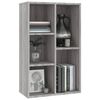 vidaXL Book Cabinet Grey Sonoma Engineered wood Medium Book Cabinet