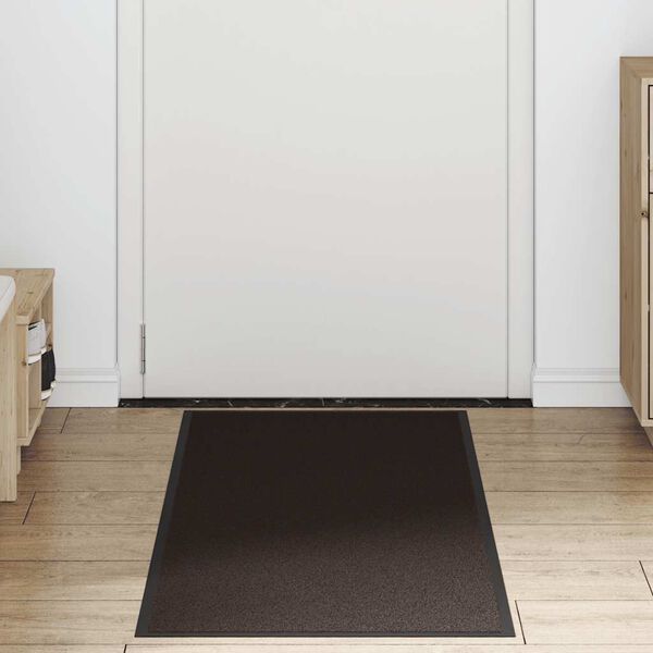 vidaXL Doormat Brown Polypropylene and PVC 23.6 x 70.9 in Non-slip
