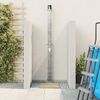 vidaXL Outdoor Solar shower Black 85.43 in PVC and Aluminium