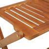 vidaXL Garden Dining Set Natural wood Solid Acacia wood Compact Foldable