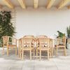vidaXL Garden Dining Set Teak Teak Wood Medium Durable Dining Set