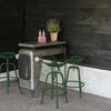 Esschert Design Bar Stool Green Cast iron, steel Adjustable height