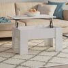vidaXL Coffee Table High gloss white Engineered wood Medium