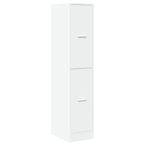 vidaXL Apothecary Cabinet White Engineered Wood Medium