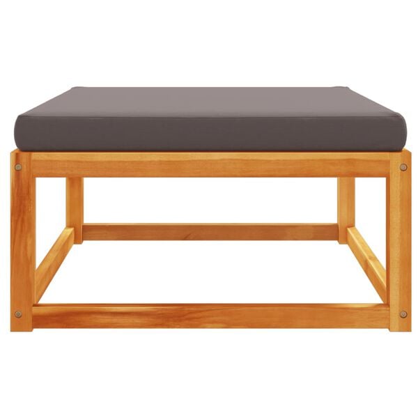 vidaXL Garden Footstool Solid Wood Natural Finish Solid Acacia wood