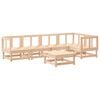 vidaXL Garden Lounge Set Natural wood tone Solid Pine Wood, Plywood Large