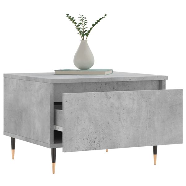 vidaXL Coffee Table Set of 2 Concrete Grey Engineered wood, Metal