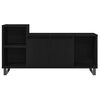 vidaXL TV Cabinet Set Wall-mounted Black Oak 39.37 x 13.78 x 21.65 in