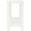 vidaXL Work Bench White 55.1x19.7x31.5" Solid Wood Pine