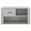 vidaXL Shoe Cabinet Concrete Grey Engineered Wood Medium Shoe Cabinet