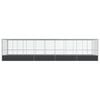 vidaXL Aviary Silver and anthracite Galvanized steel Large Durable