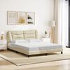 vidaXL Bed Frame Cream