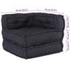vidaXL Modular Sofa 2 pcs Anthracite 55.12 x 27.56 x 22.05 in Fabric