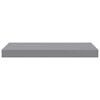 vidaXL Wall Shelf Grey Honeycomb MDF, Metal 19.7 x 9.1 x 1.5 in
