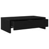 vidaXL Monitor Stand with Drawers Black Oak 50x27x15 cm Engineered Wood