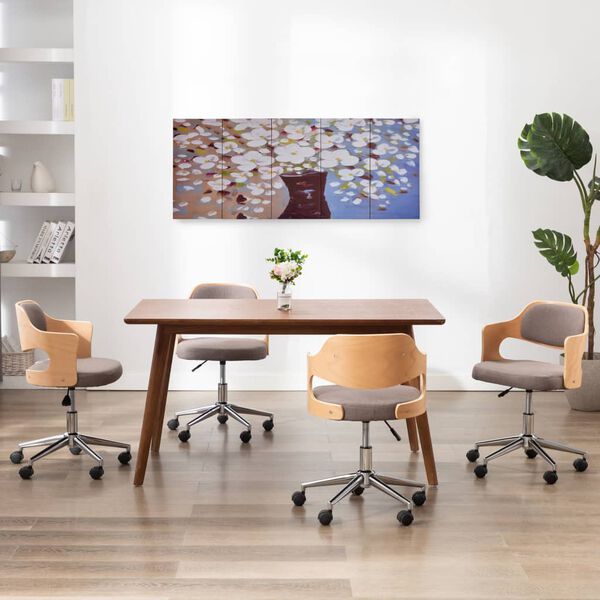 vidaXL Canvas Painting Multicolor Canvas, wood 59.1 x 23.6 in