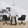 vidaXL Swivel Dining Chairs 2 pcs Black Velvet