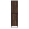 vidaXL Book Cabinet Brown Oak Engineered wood, Metal Medium Book Cabinet