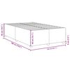 vidaXL Bed Frame Black
