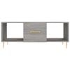 vidaXL Coffee Table Gray Sonoma Engineered wood, iron Medium