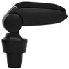 vidaXL Car Armrest Black 5.1"x13"x(13"-19.3") ABS