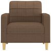 vidaXL Sofa Chair Brown Fabric (100% polyester), metal, textilene Single