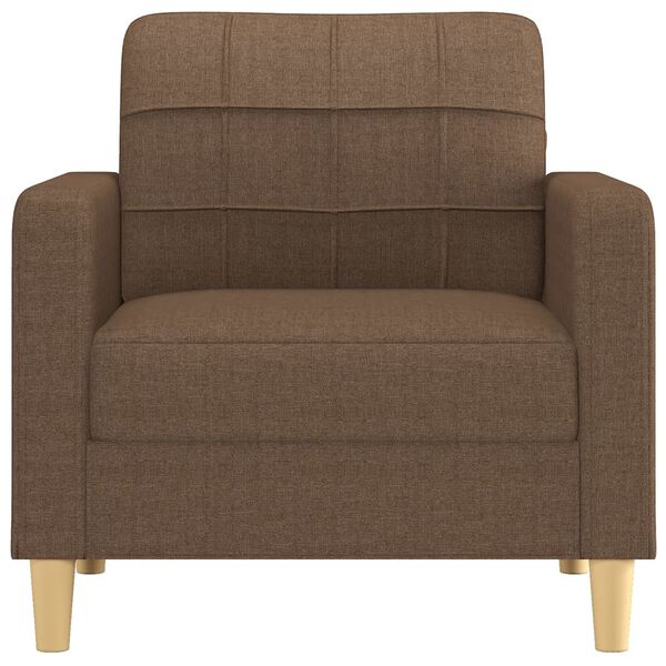 vidaXL Sofa Chair Brown Fabric (100% polyester), metal, textilene Single