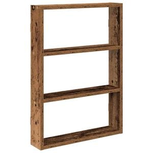 vidaXL Wall Shelf Old Wood Engineered Wood Medium Wall Shelf