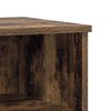 vidaXL Bedside Cabinet Set of 2 Smoked Oak Engineered wood, Metal