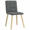 vidaXL Dining Chair Set of 4 Dark Gray