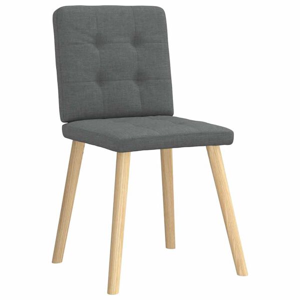 vidaXL Dining Chair Set of 4 Dark Gray