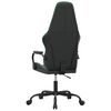 vidaXL Gaming Chair Black and Green Faux leather Standard