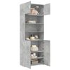 vidaXL Storage Cabinet Concrete Grey Engineered Wood Tall