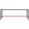 vidaXL Work Bench Frame Matte black and matte red Powder-coated metal