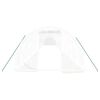 vidaXL Greenhouse White Polyethylene and galvanized steel Large