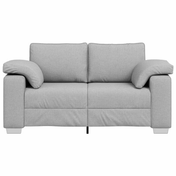 vidaXL Sofa Cloud Grey 62.99 x 30.31 x 32.28 in Fabric