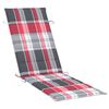 vidaXL Patio Sun Lounger Grey Solid acacia wood, 100% polyester Standard