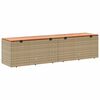 vidaXL Garden Storage Box Beige and brown