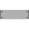 vidaXL Wall-mounted Magnetic Board Black 23.6"x7.9" Tempered Glass