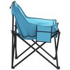 vidaXL Camping Chair Bright Blue 600D Polyester with PE coating, Steel