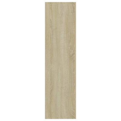 vidaXL 3-Tier Book Cabinet Sonoma Oak 31.5"x11.8"x44.9" Engineered Wood