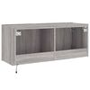vidaXL TV Wall Cabinet Grey Sonoma Engineered wood TV Wall Cabinet