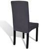 vidaXL Chair Cover Set of 4 Anthracite 90% Polyester, 10% Elastane