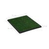 vidaXL Pet Toilet Green, Black PP, PS, PE 25.2 x 20.1 x 1.2 in Portable