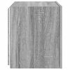 vidaXL TV Wall Cabinet Set of 2 Grey Sonoma Engineered wood Medium