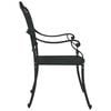 vidaXL Garden Chair 2 pcs Black 55 x 56.5 x 91cm Aluminium