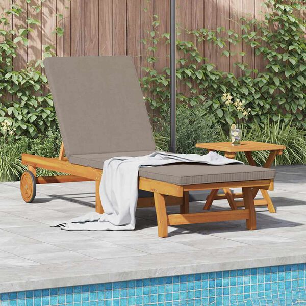vidaXL Sun Lounger 2 pcs Brown 40 x 40 x 40cm Solid Acacia wood